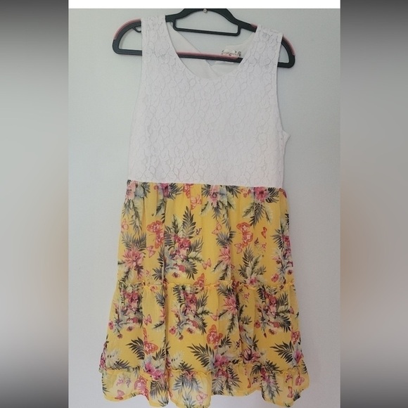 🛍Bundle sale🛍Floral Yellow Sundress size 20 knitworks - Picture 6 of 6